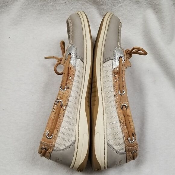 SPERRY TOP-SIDER WOMENS ANGELFISH SPARKLEY GRAY SZ 7.5 - Picture 5 of 8